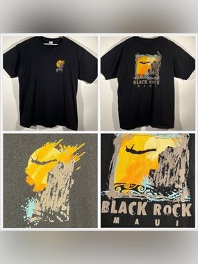 Crazy Shirts Hawaii Black Rock Maui Cliff Diver Crewneck Shirt Men’s Size XL